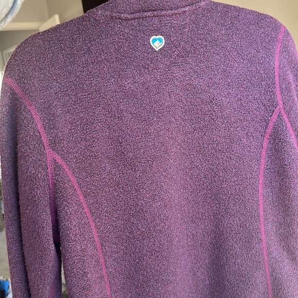 Kuhl Aflpaca Purple Full ZIp Fleece Jacket Women's - Picture 4 of 4